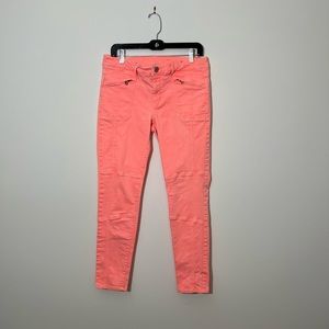 Pink American Eagle Jeans Women's Size 10 Super Stretch Jegging Zipper Pockets.